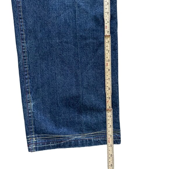 Phat Farm Y2K Mens Relaxed Fit Blue Denim Jeans Size 36W 33L - Picture 6 of 8